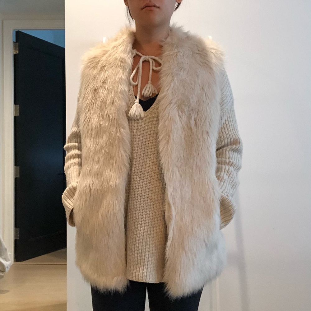 CLUB MONACO Faux Fur Vest
